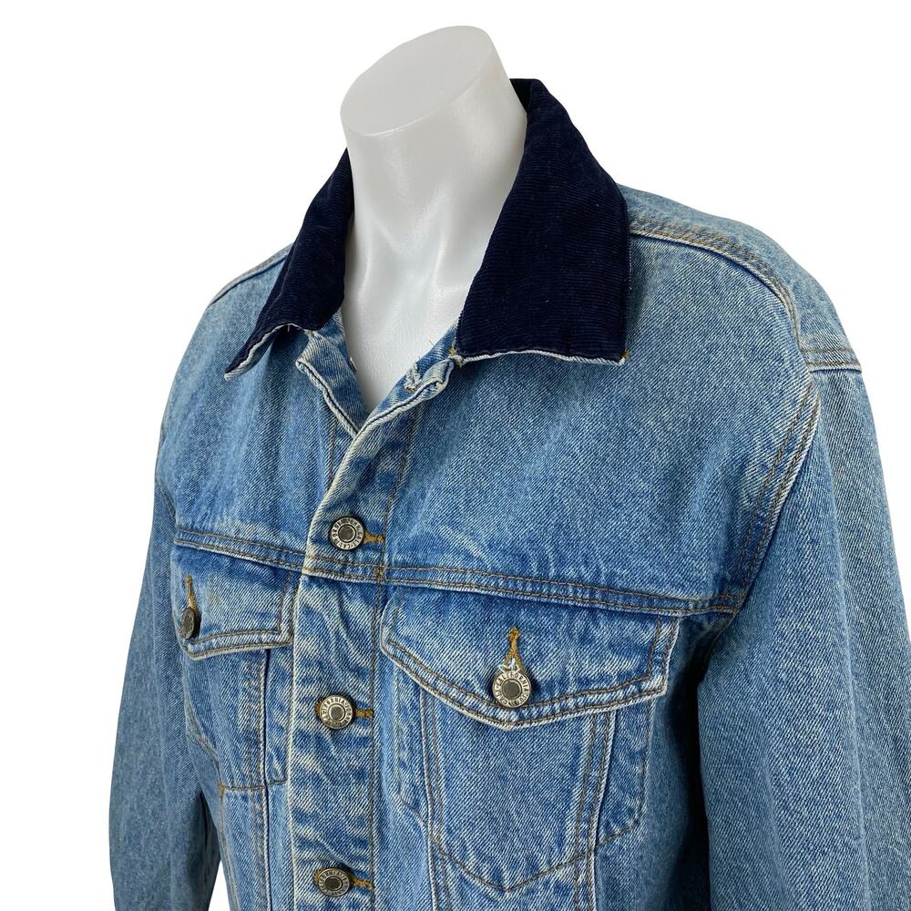Brandy Melville J Galt Women's Blue Long Sleeve Button Up Denim Jean Jacket Sz S - Picture 3 of 5